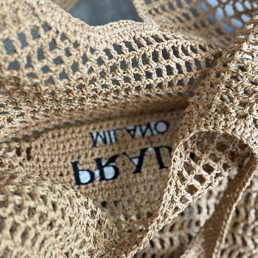 Brown Crochet Tote Bag - Picture 4 of 5